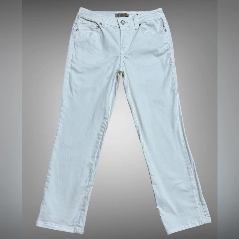 Nine West Vintage America White Stretch Jeans Size 2 Skinny - Picture 1 of 15